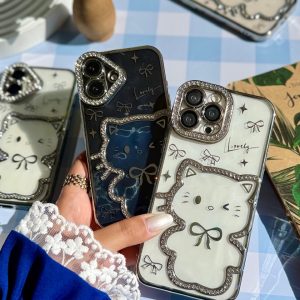 قاب Hello Kitty نگینی (کدC2122)